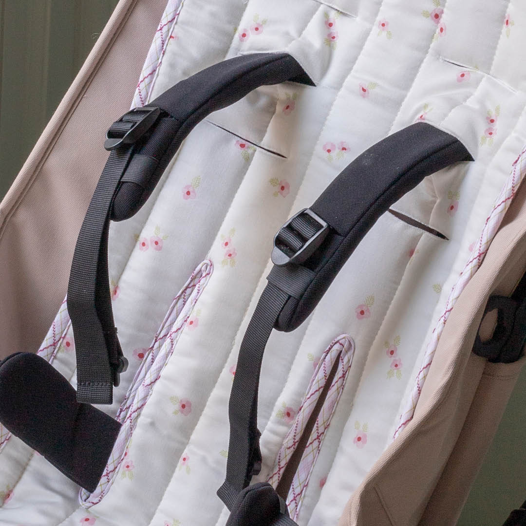 Pram Liner - Anemone / Pink Check