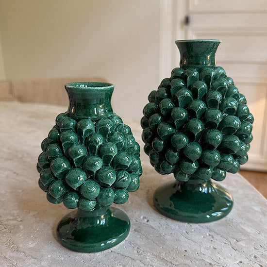 Pigna Candle Holder Green – Medium