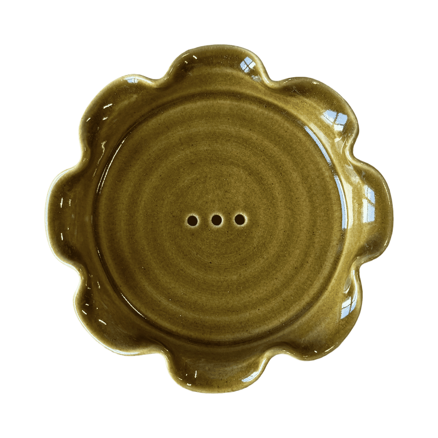 Frilly Soap Dish - Honey