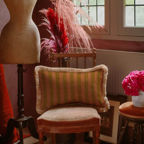 Cushion Jackie Spice & Coral (50x30cm)