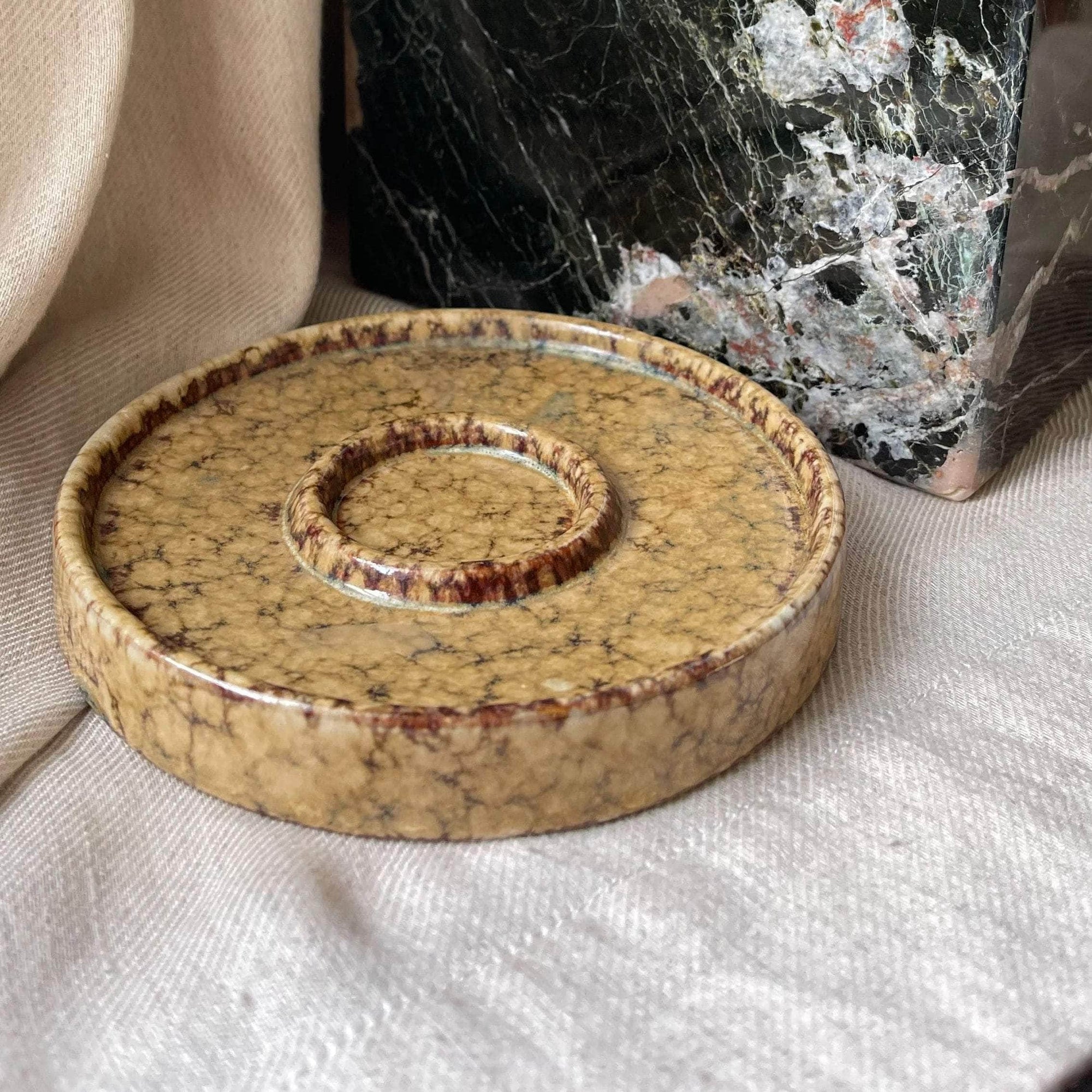 Large Pair of Ceramic Tea Light Holders