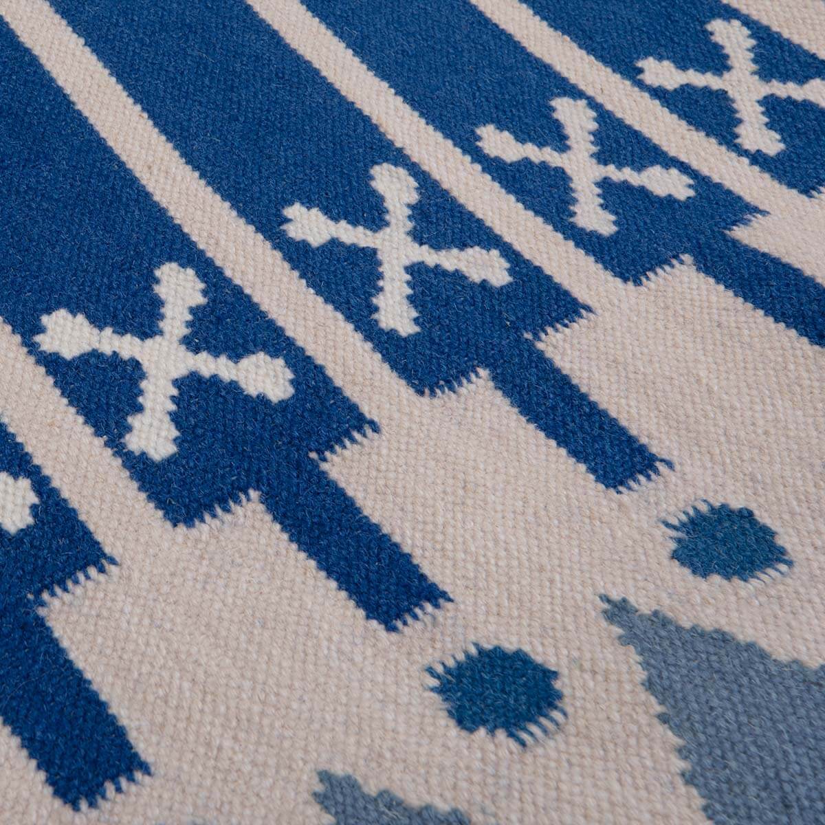 Darjeeling Flatweave Rug - Blue