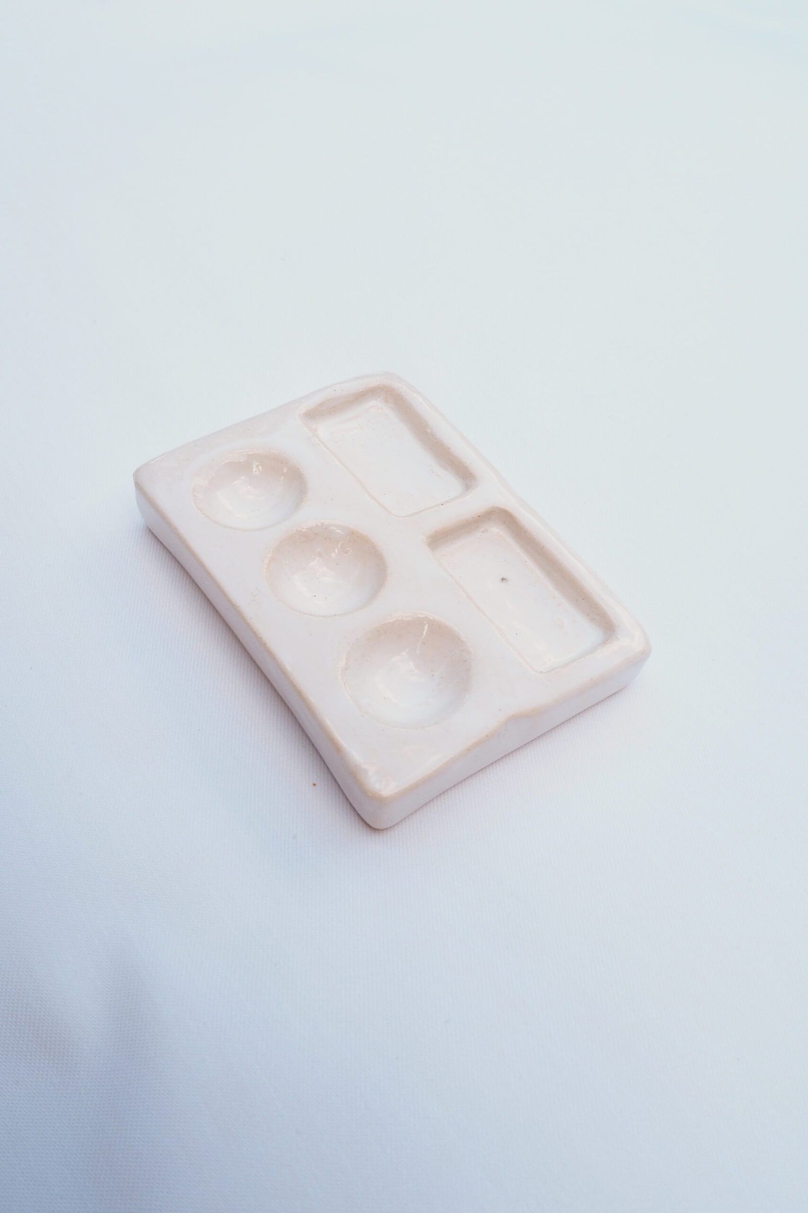 Travel Size Handmade Ceramic Palette