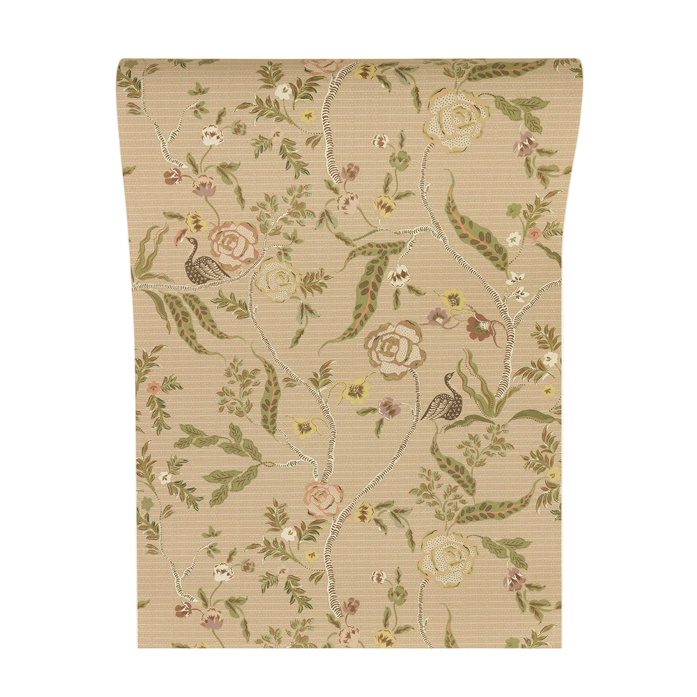 Eversley - Coral Moss (Wallpaper)