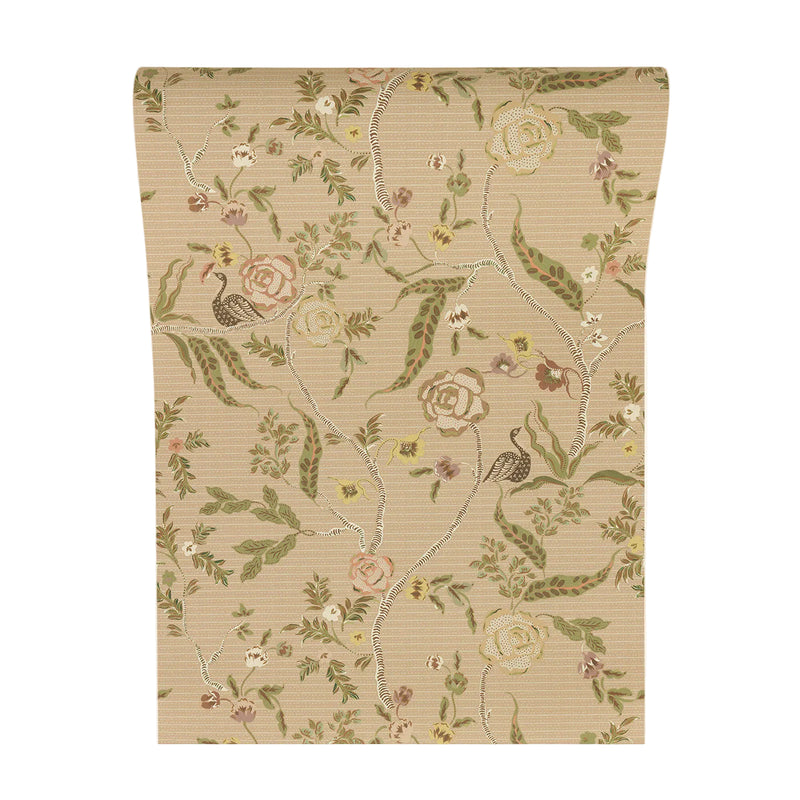 Eversley - Coral Moss (Wallpaper)