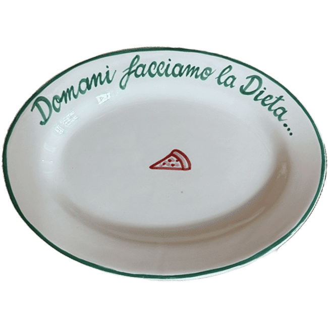 Oval Plate 30cm – Domani facciamo la Dieta