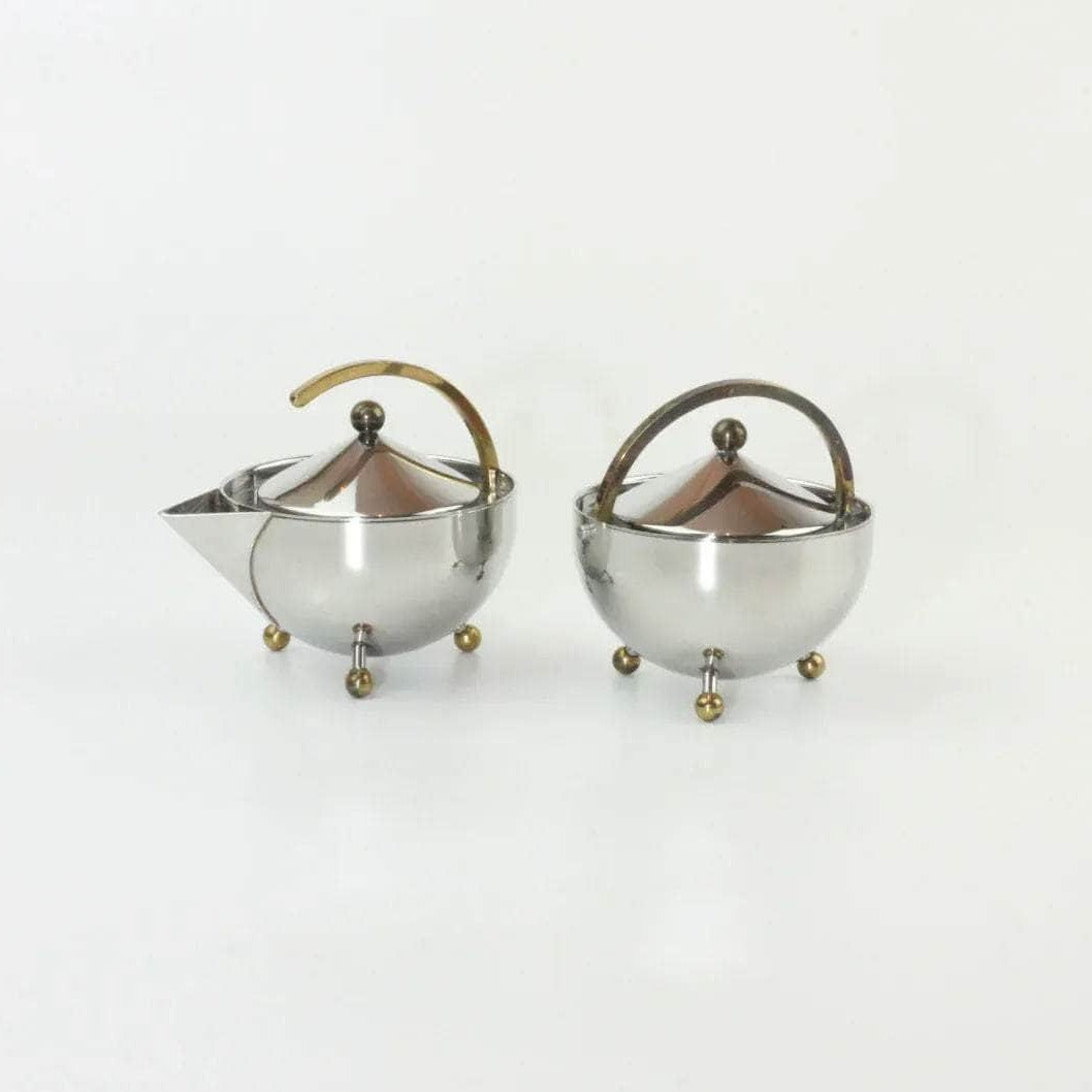 Danish Sugar Bowl and Creamer