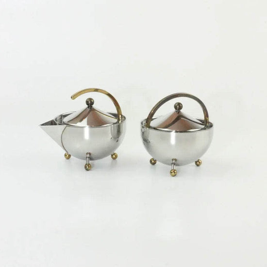 Danish Sugar Bowl and Creamer