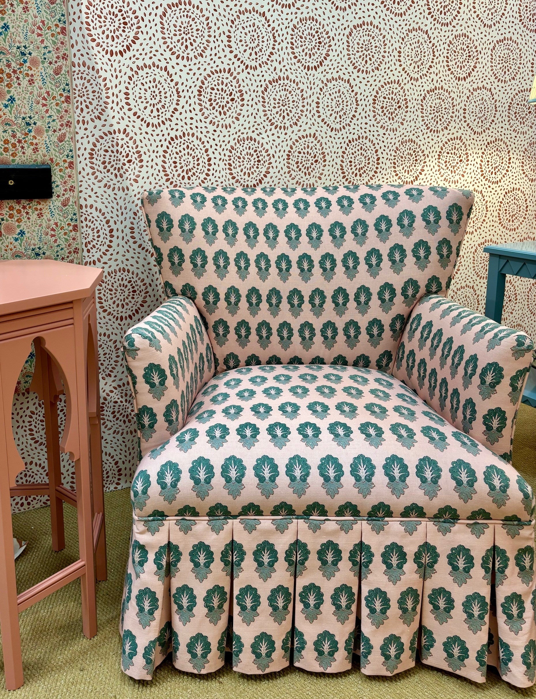 Home Collection - Bowmont Pine On Pink - New Fabric