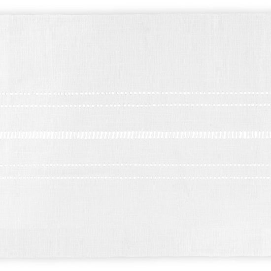 Made to Order Empire Lampshade in Drawn Thread Lambrequin with Frill