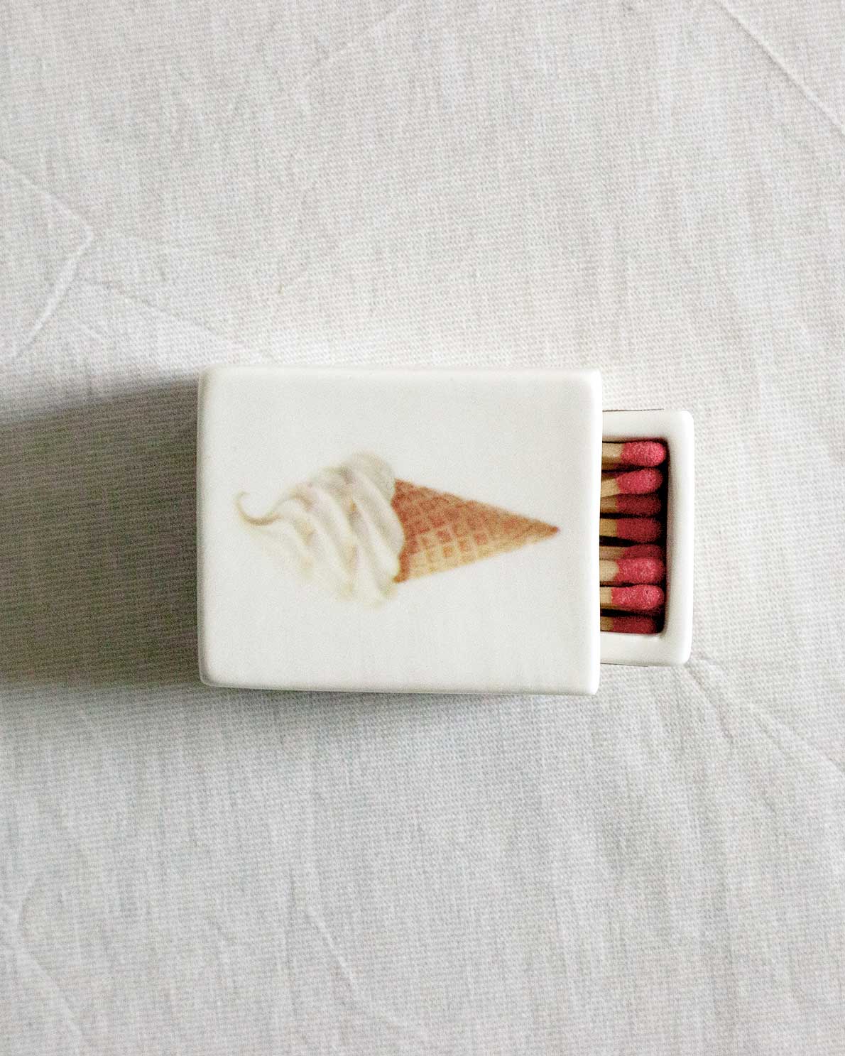 'Mini Icecream’ Ceramic Matchbox