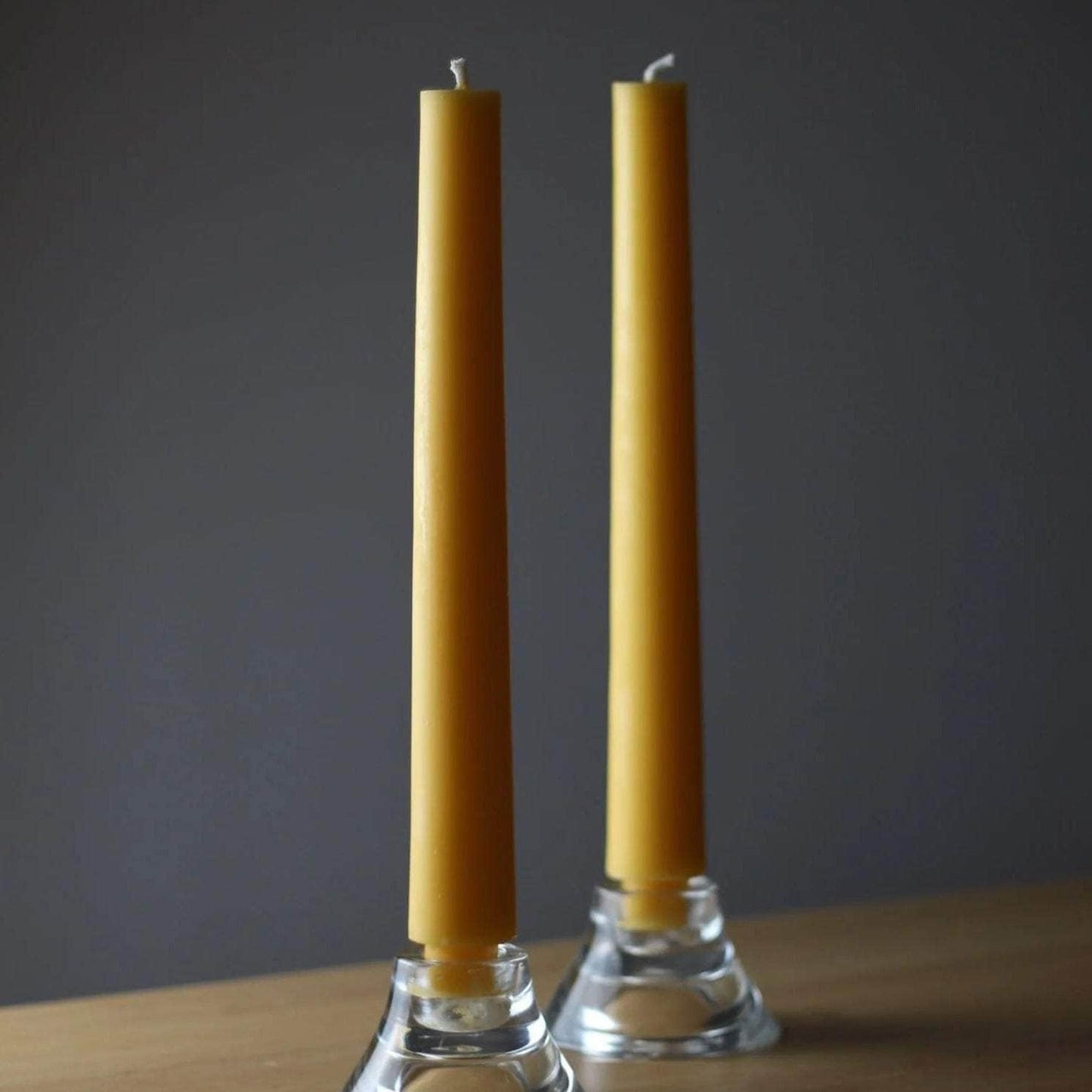 Dinner Pillar Candles - Yellow