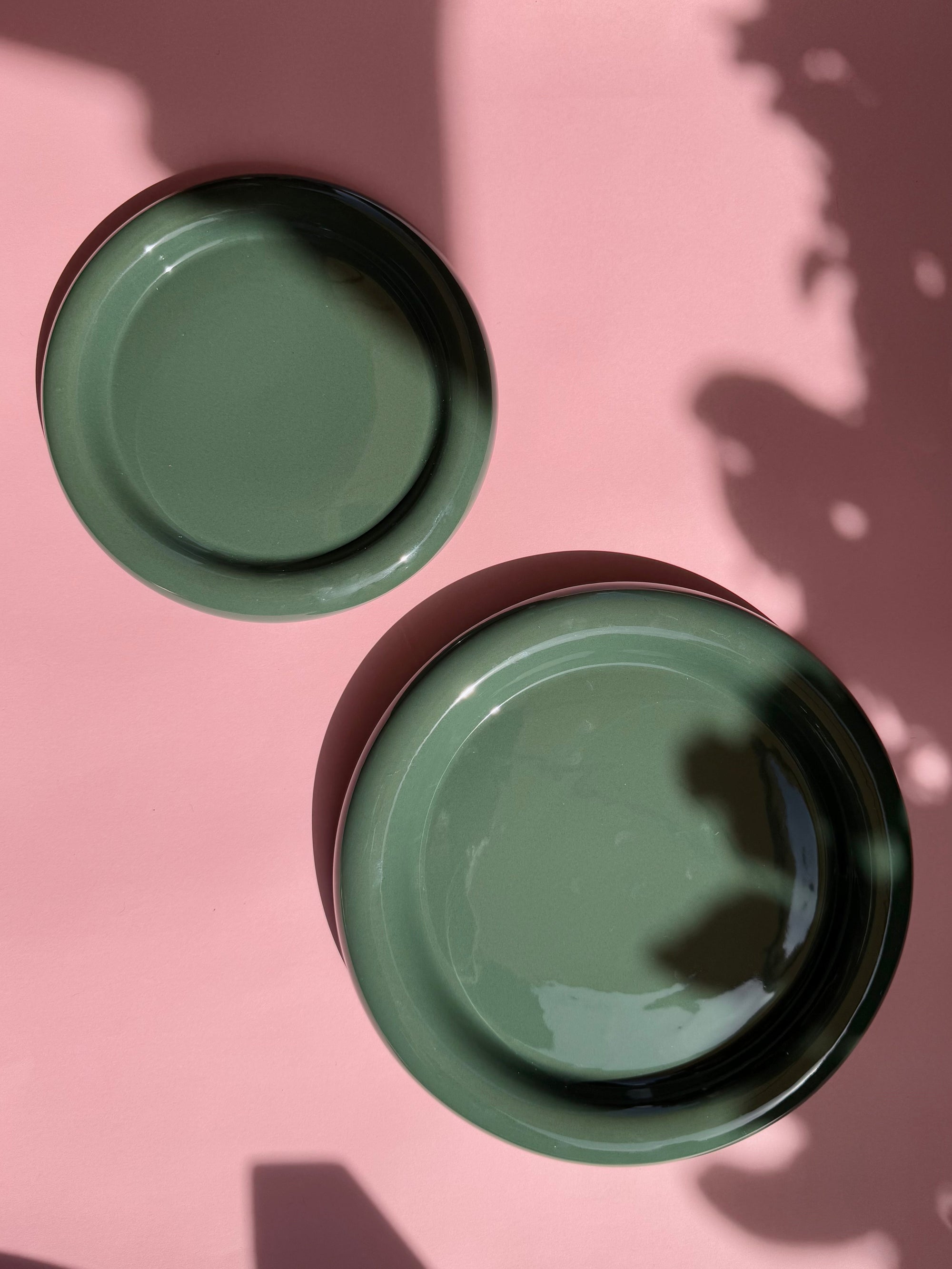 Tostadita Plate Small - Dark Green