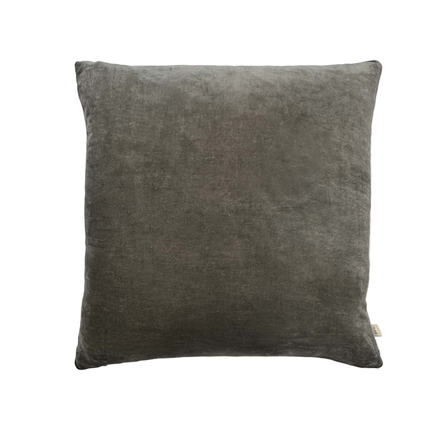 The Velvet And Linen Cushion Ash Grey