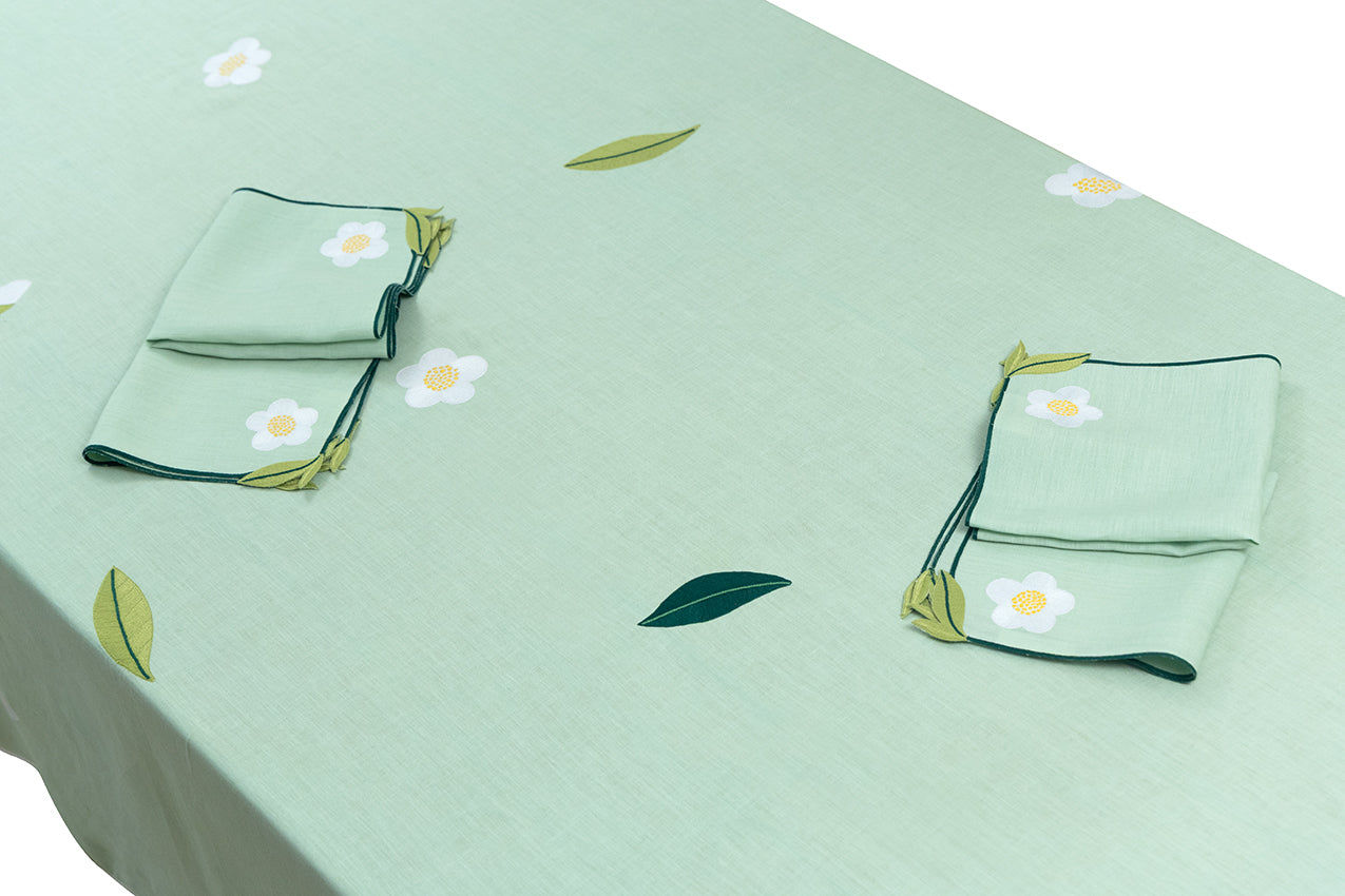 Embroidered Tablecloths - Green (Set of 4)