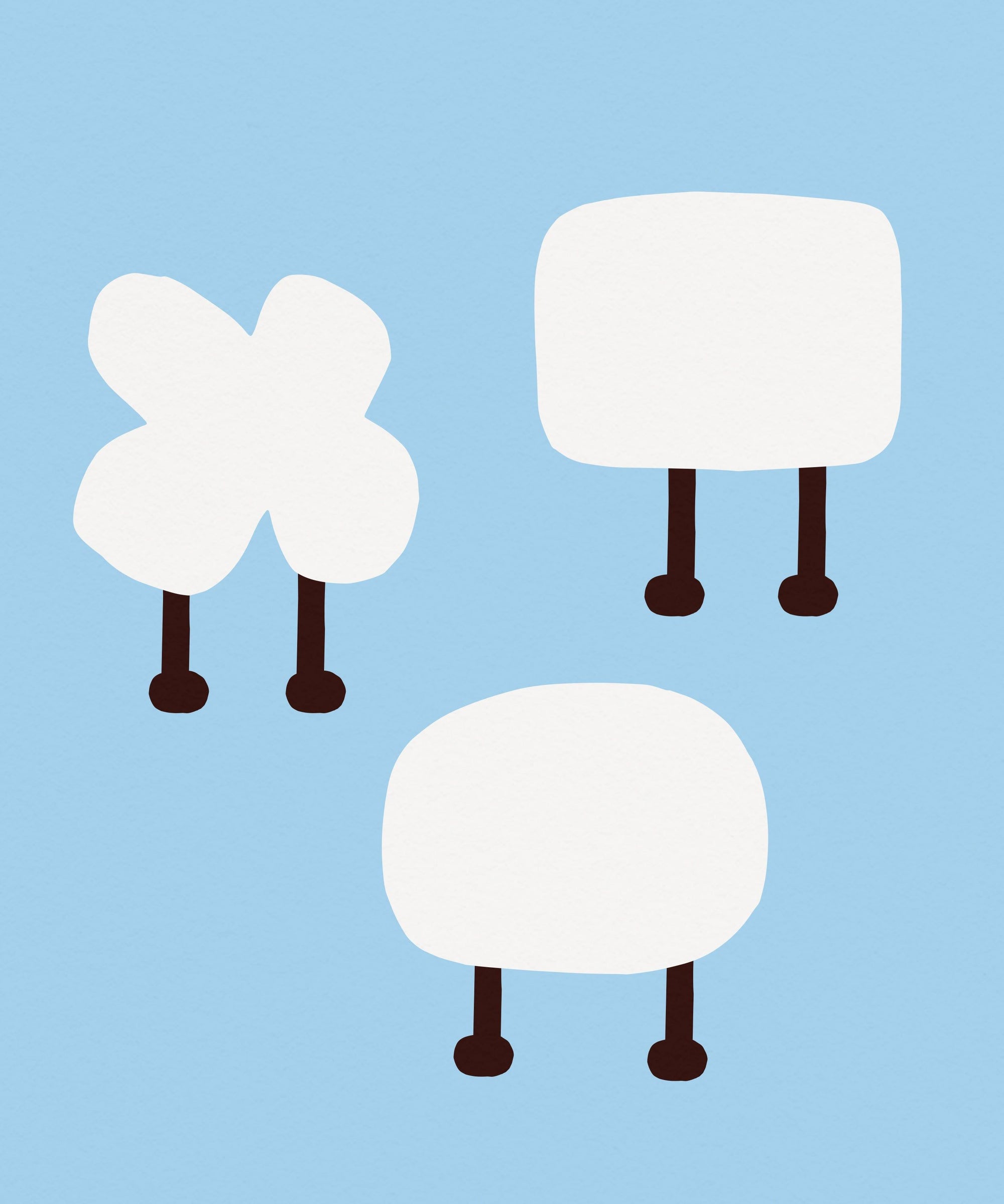 F for Flock Art Print
