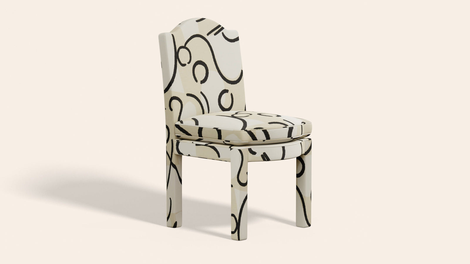 Pair of Leo Dining Chairs, Coconut