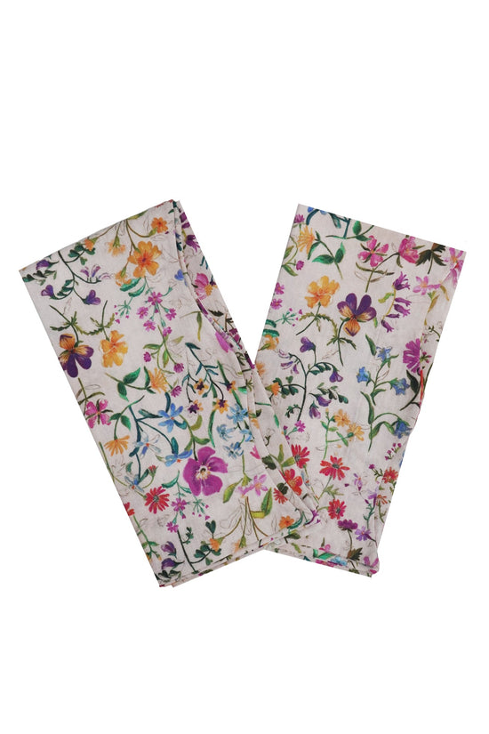 Wavy Napkin Set made with Liberty Fabric LINEN GARDEN