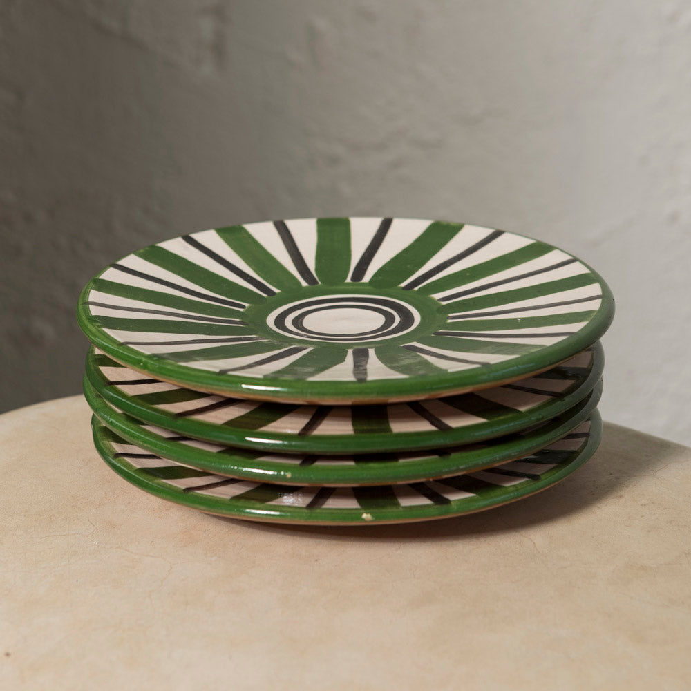 Green Safi Dessert Plate