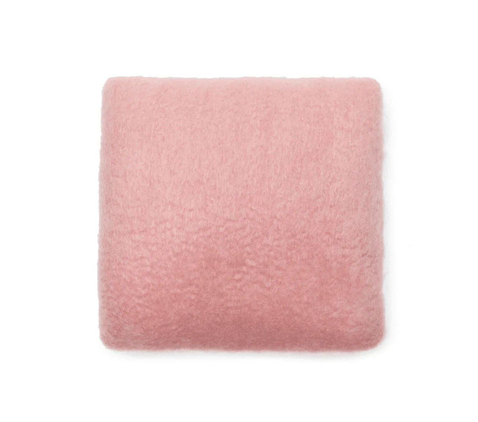 Viso Mohair Pillow Pink and White