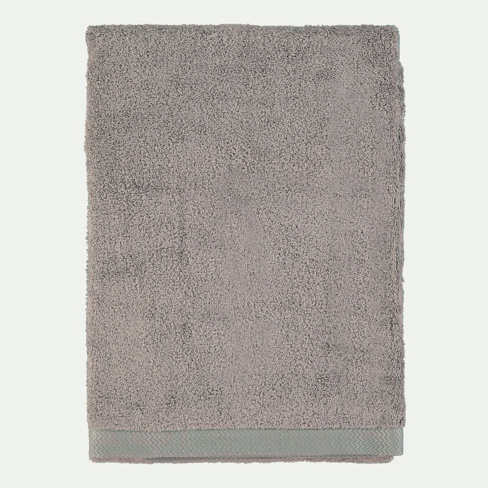 Light Grey Cotton Bath Towel