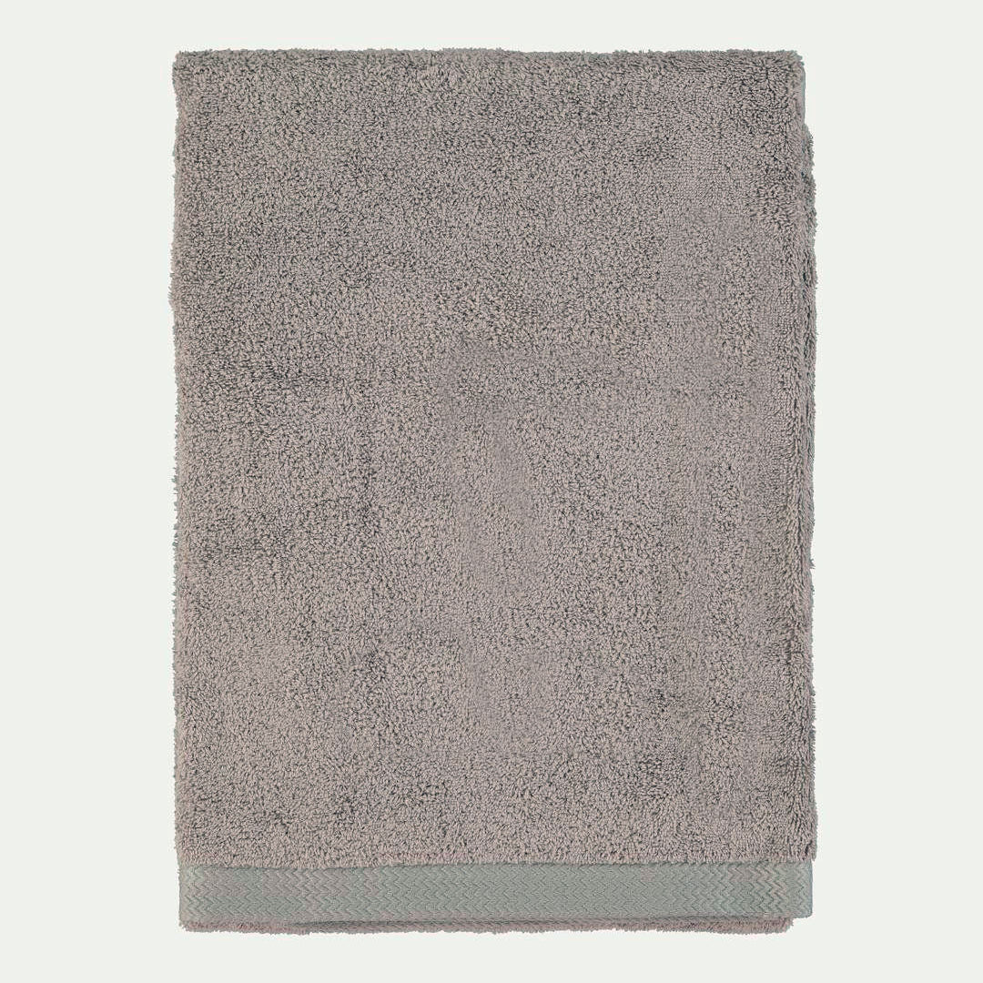Light Grey Cotton Bath Towel