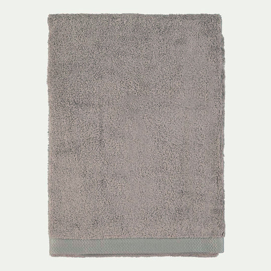 Light Grey Cotton Bath Towel