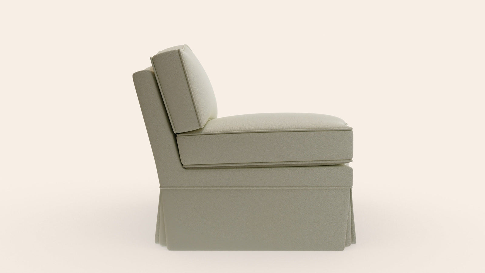 Felix Slipper Chair, Nougat Boucle