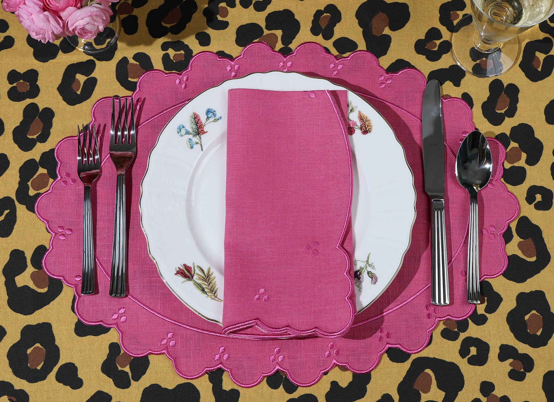 Animal Print Cotton Tablecloth