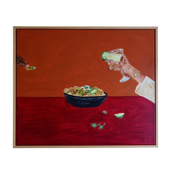 Sharing Nachos and Margaritas Painting