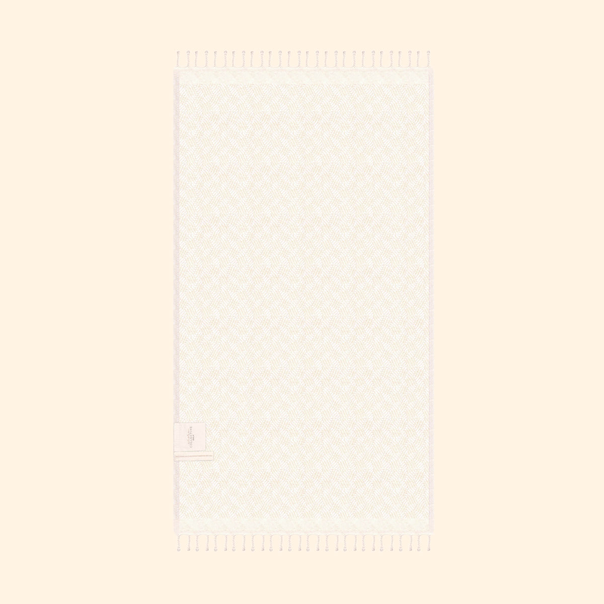 Modern Love Pure Cotton Bath Towel In Cream