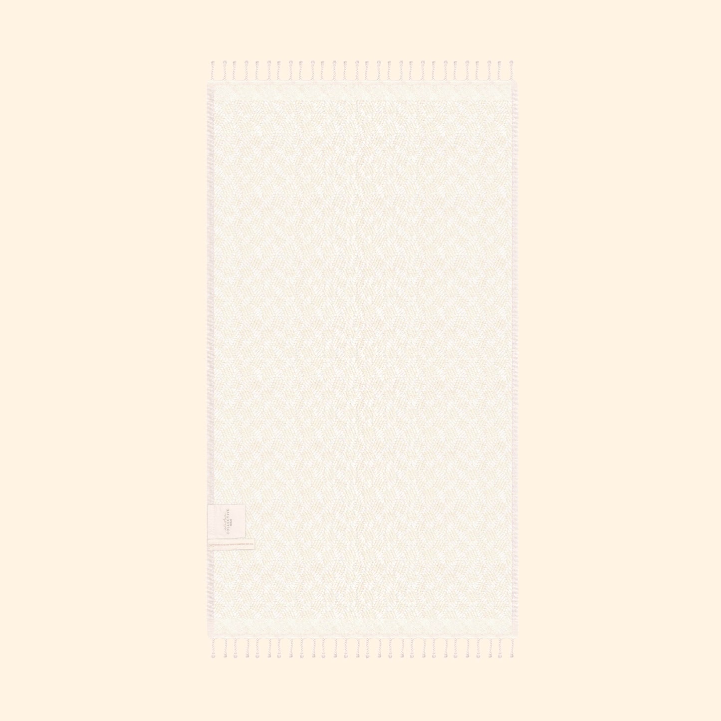 Modern Love Pure Cotton Bath Towel In Cream