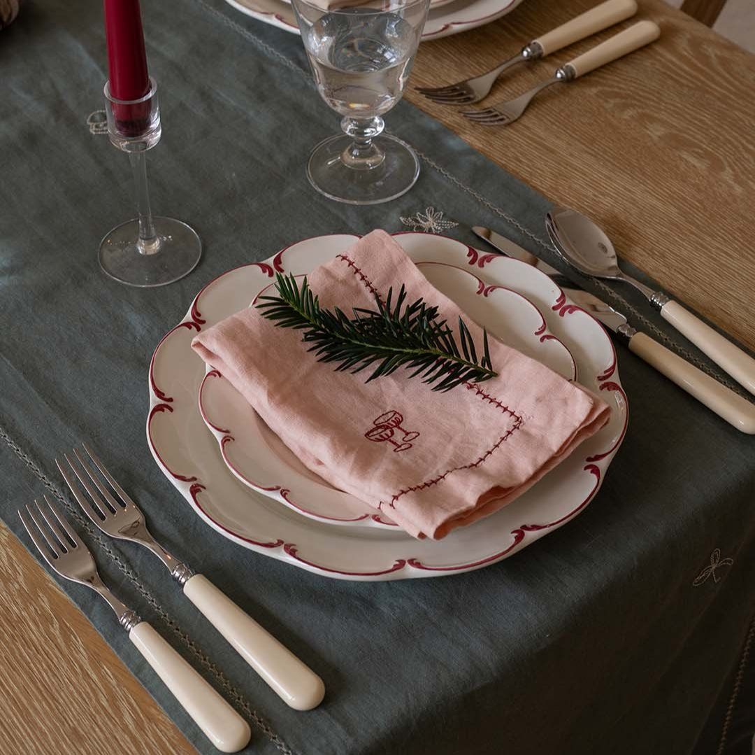Christmas Table Runner - Pine Green