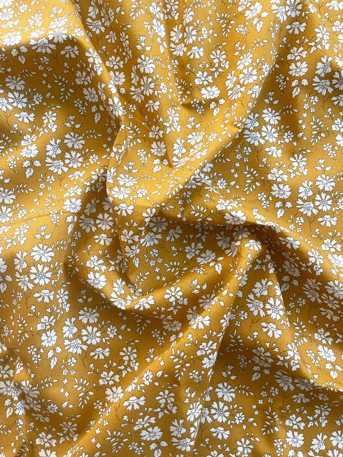 Storage Sack Made With Liberty Fabric Capel Mustard