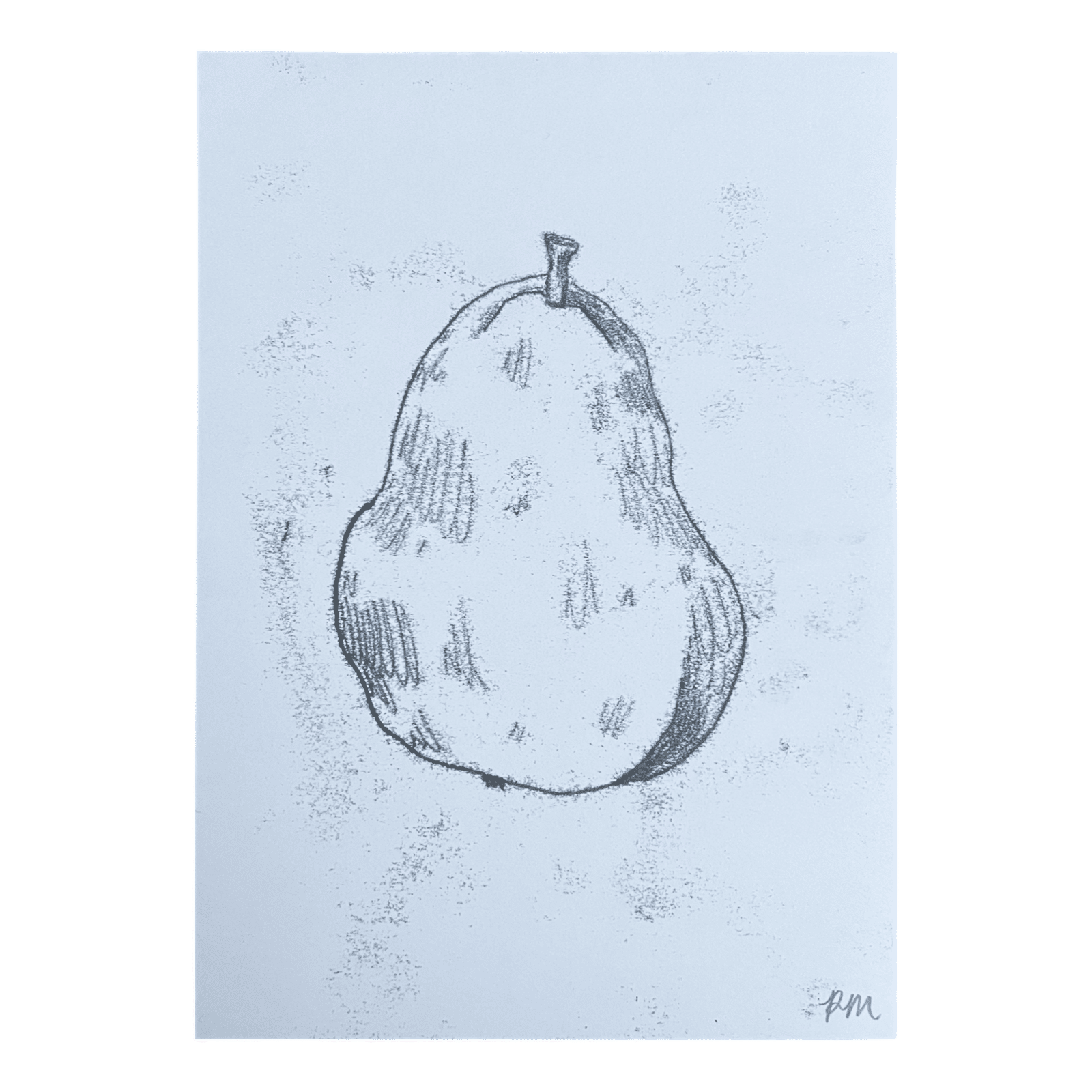 Pear Monoprint #5