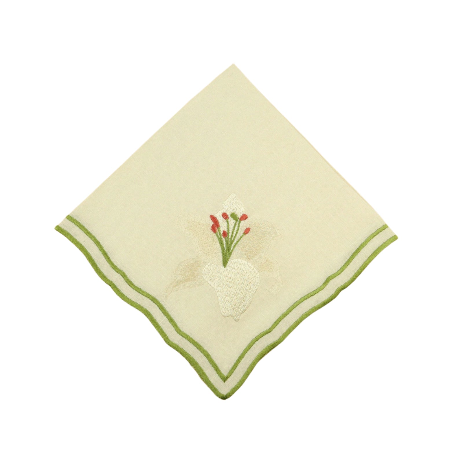 Lily Embroidered Napkin