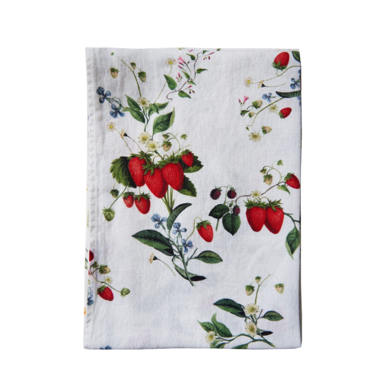 Wild Strawberry Linen Runner