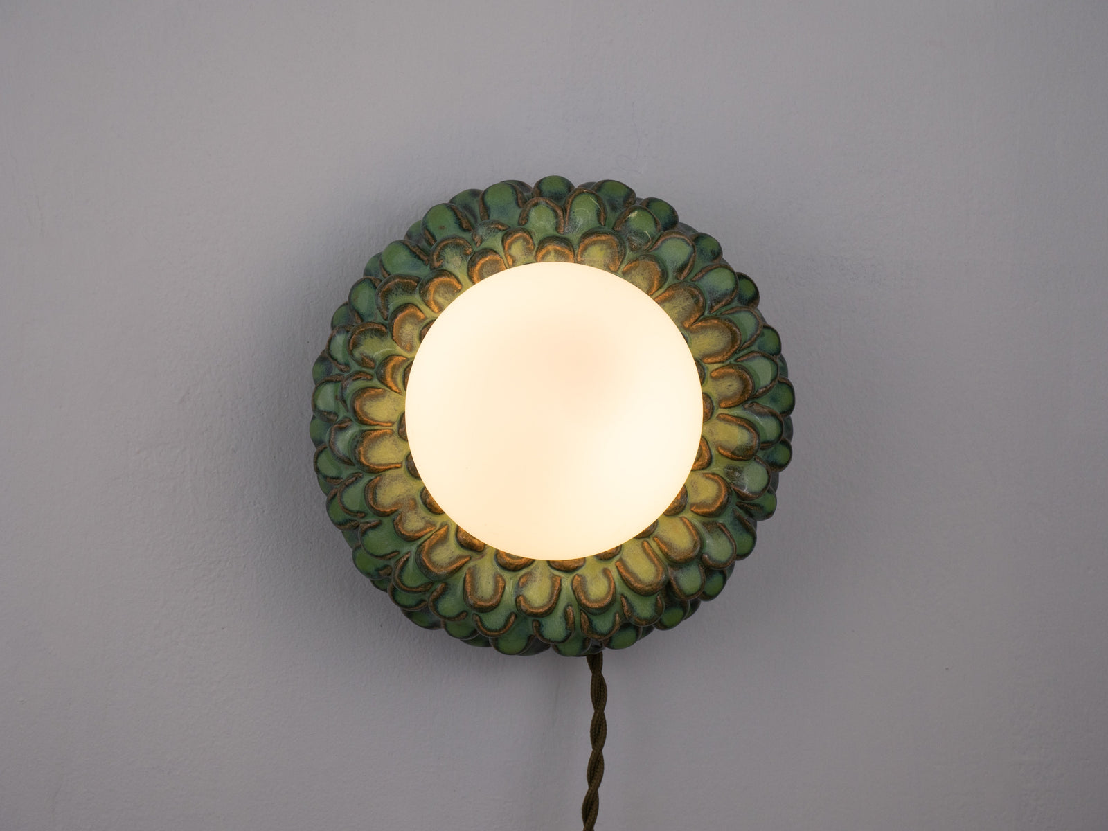 'Petal' Wall Light - Green Ombre