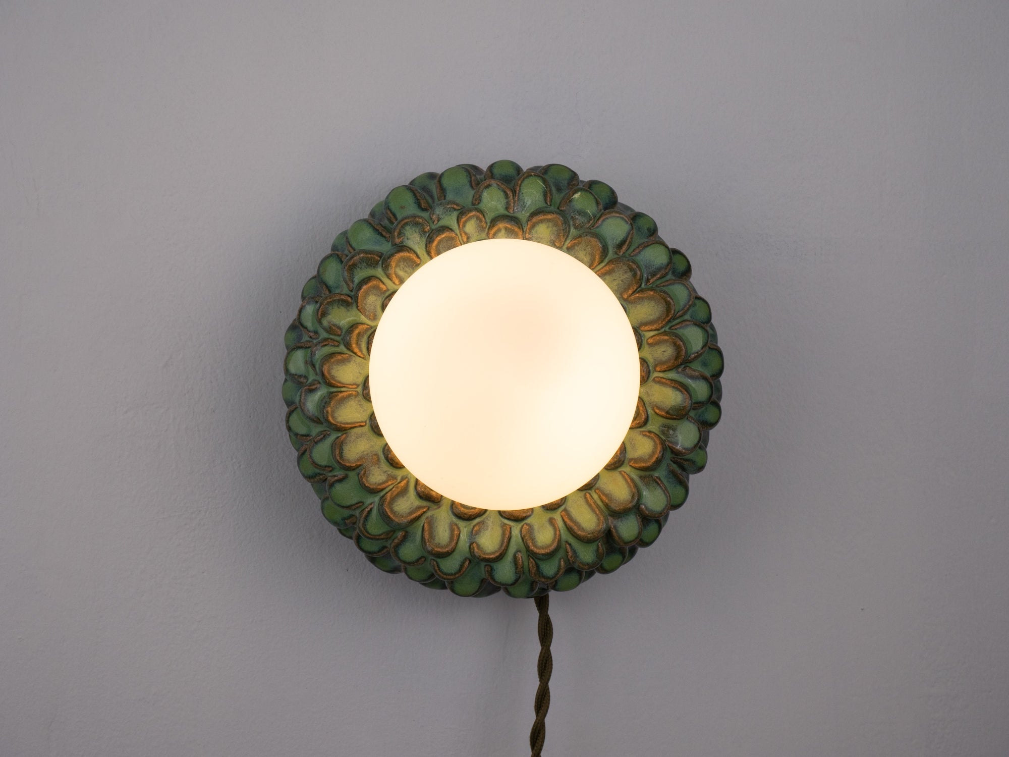 'Petal' Wall Light - Green Ombre