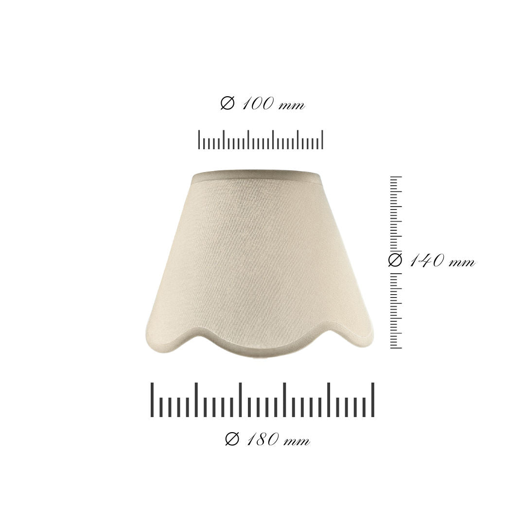 Lampshade White Scallop