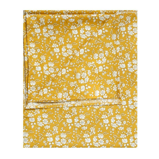 Flat Top Sheet Made With Liberty Fabric Capel Mustard