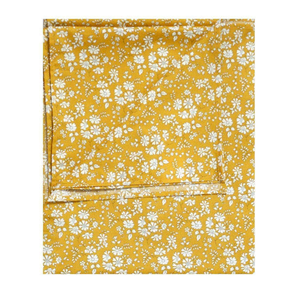 Flat Top Sheet Made With Liberty Fabric Capel Mustard