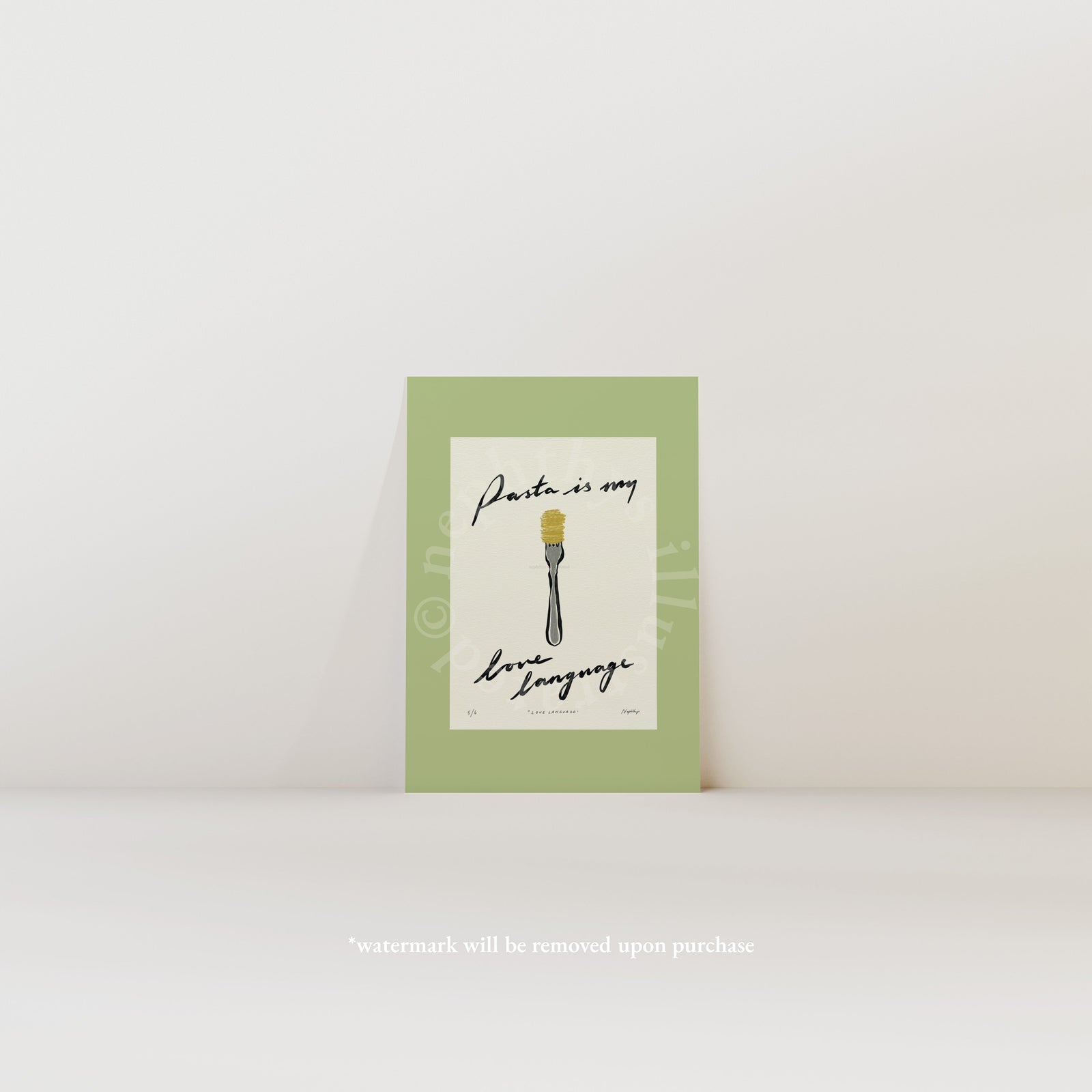 Pasta Is My Love Language Print