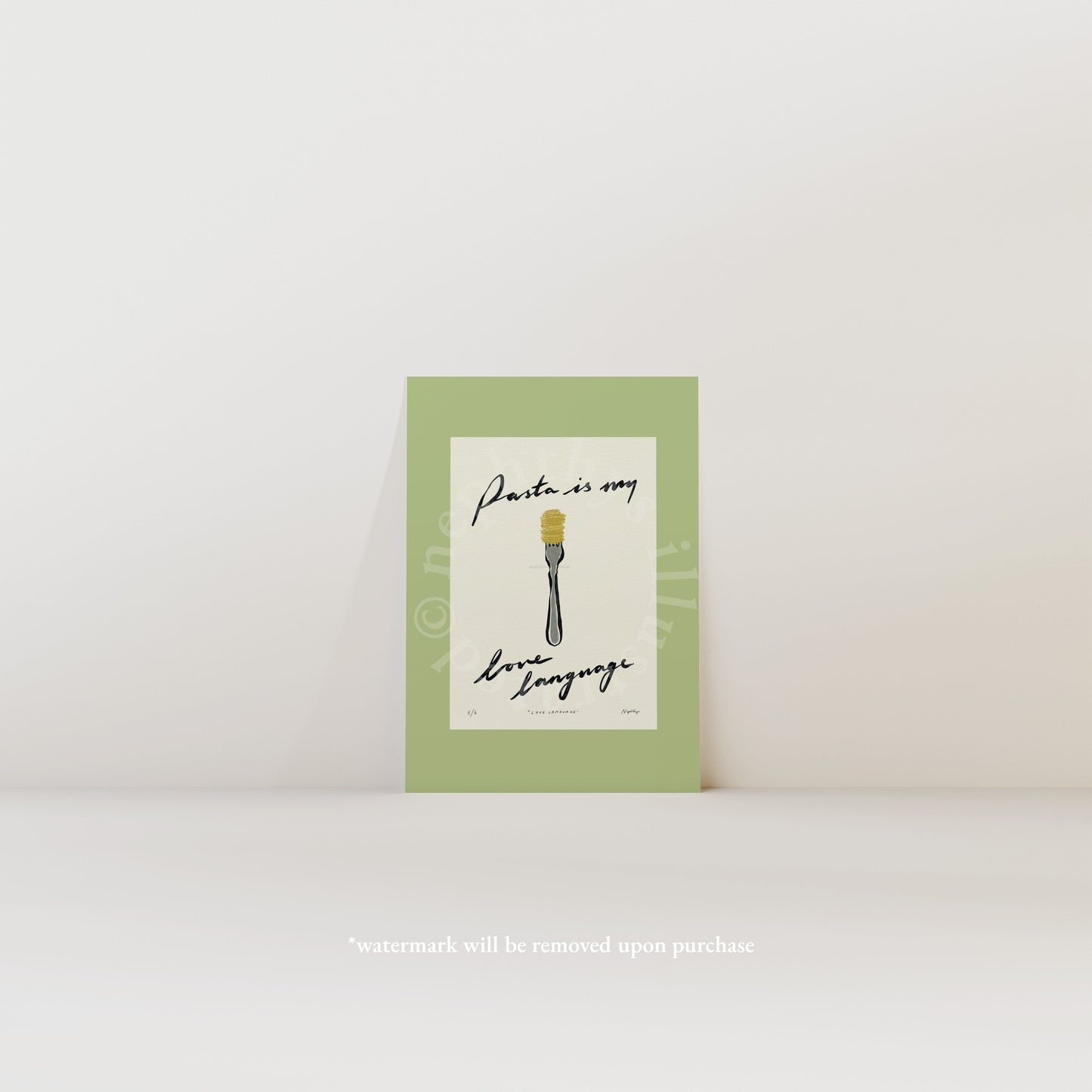 Pasta Is My Love Language Print