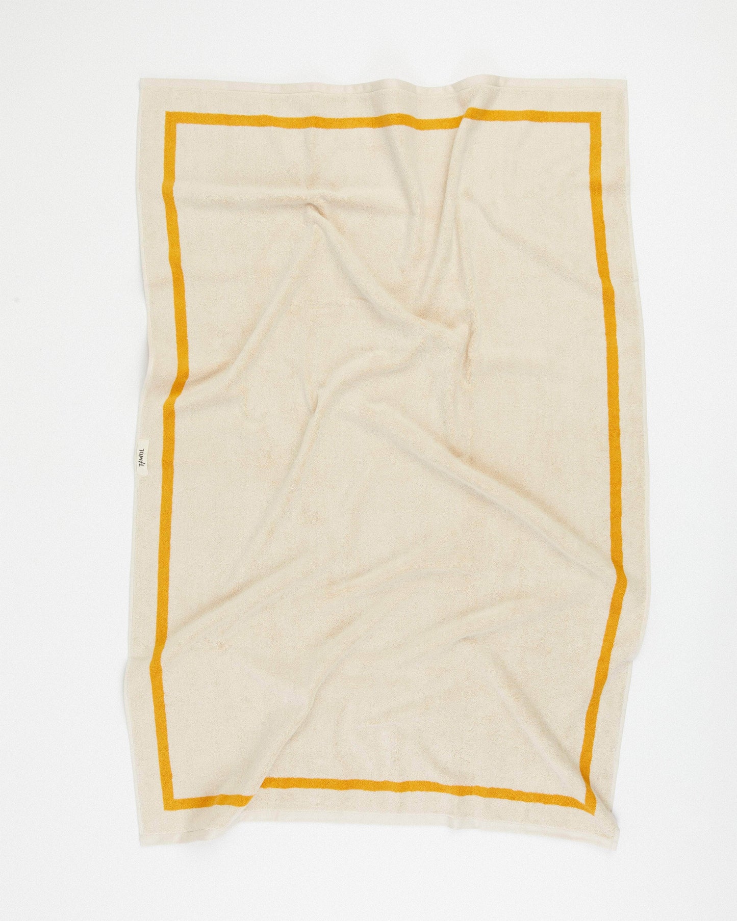 The Classic Ecru and Yellow Towel