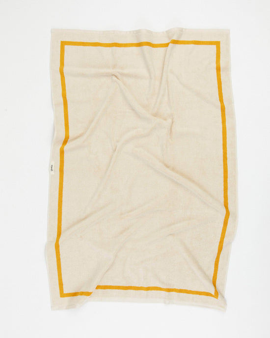 The Classic Ecru and Yellow Towel