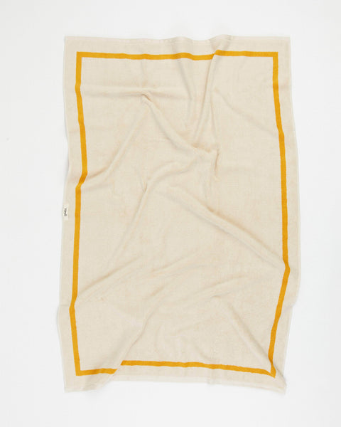 The Classic Ecru and Yellow Towel