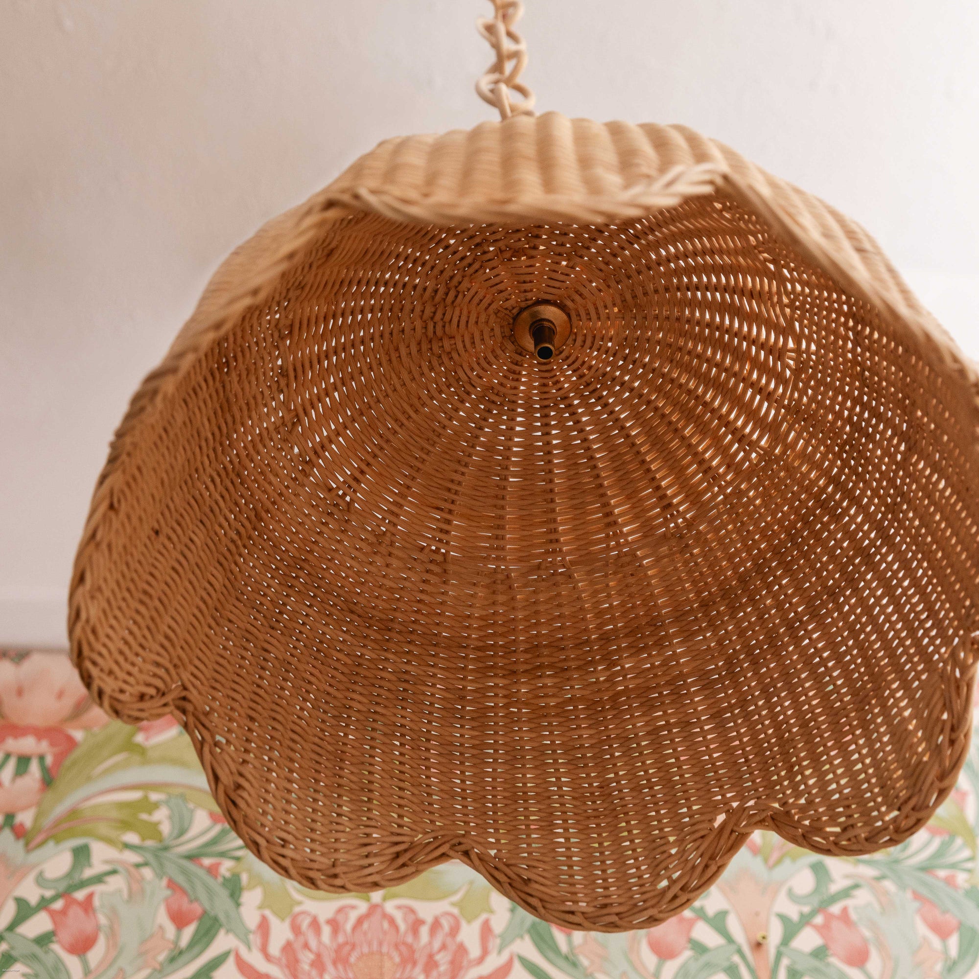 Etta Scalloped Pendant Shade Medium (Natural)