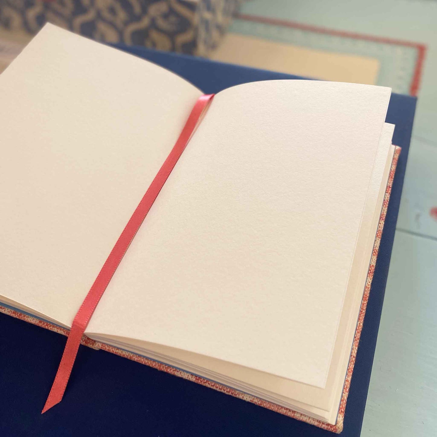 A5 Fabric Bound Notebook Kemble Rouge