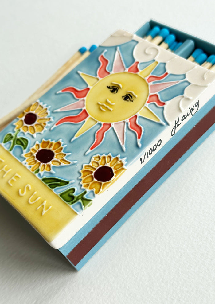 The Sun II Ceramic Matchbox